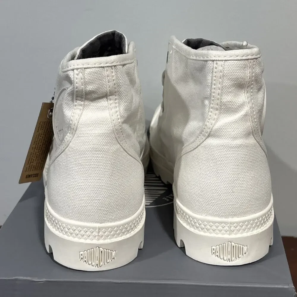 PALLADIUM PAMPA HI ORIGINAL CANVAS BOOTS WHITE HIGH TOP SNEAKERS WOMENS 9.5 READ - Picture 6 of 12